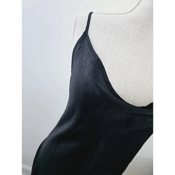 4th Reckless Black Crinkle NWT Sleeveless Midi Slip Dress US XL - UK 14 - EU 42 - Picture 7 of 16